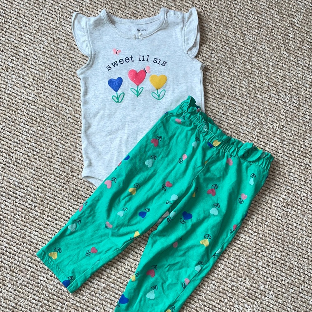 Carters Sweet Lil Sis outfit 18 month